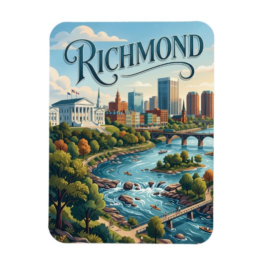 Richmond, Virginia Magneet (Verticaal)