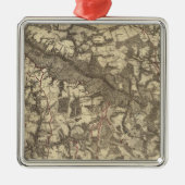 Richmond, Virginia Metalen Ornament (Voorkant)