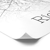 Richmond Virginia Road Map Direct downloaden Poster (Hoek)