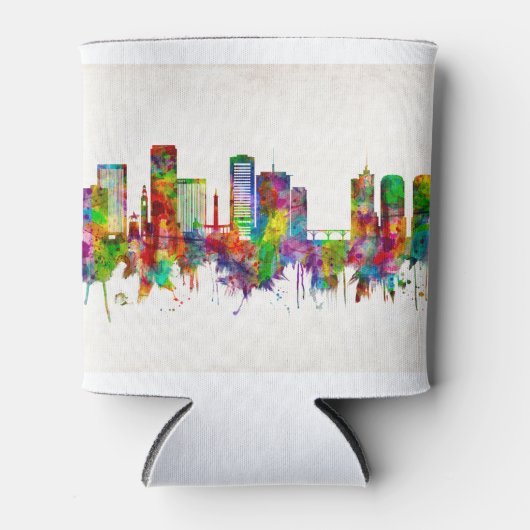 Richmond Virginia Skyline Blikjeskoeler (Voorkant)