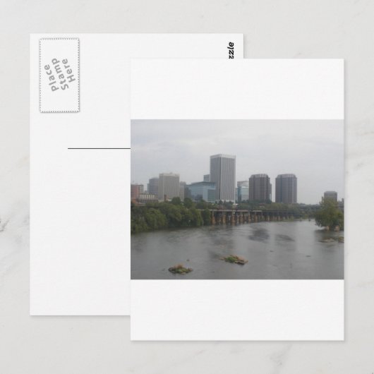 Richmond Virginia Skyline Briefkaart (Voorkant / Achterkant)
