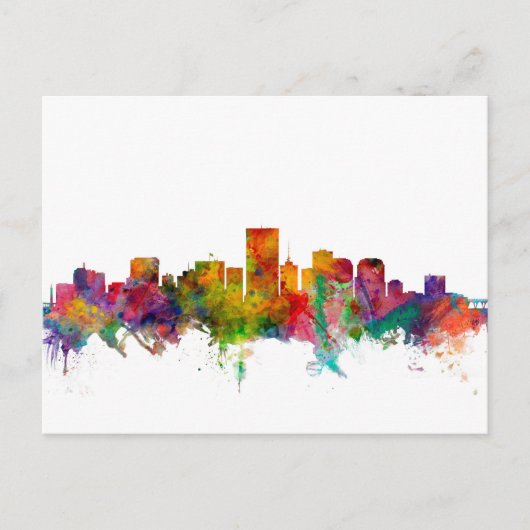 Richmond Virginia Skyline Briefkaart (Voorkant)