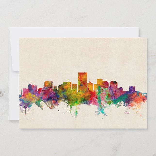 Richmond Virginia Skyline Cityscape (Voorkant)
