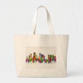 Richmond Virginia Skyline Grote Tote Bag (Voorkant)