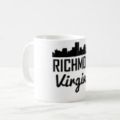 Richmond Virginia Skyline Koffiemok (Voorkant links)