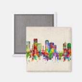 Richmond Virginia Skyline Magneet (Voorkant / Achterkant)