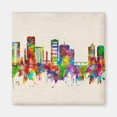 Richmond Virginia Skyline Magneet (Voorkant)