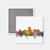Richmond Virginia Skyline Magneet (Voorkant / Achterkant)