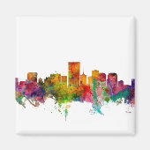 Richmond Virginia Skyline Magneet (Voorkant)