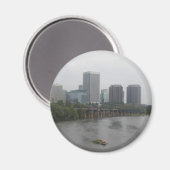 Richmond Virginia Skyline Magneet (Voorkant / Achterkant)