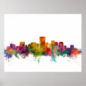 Richmond Virginia Skyline Poster (Voorkant)