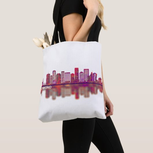 Richmond Virginia Skyline Tote Bag (Dichtbij)