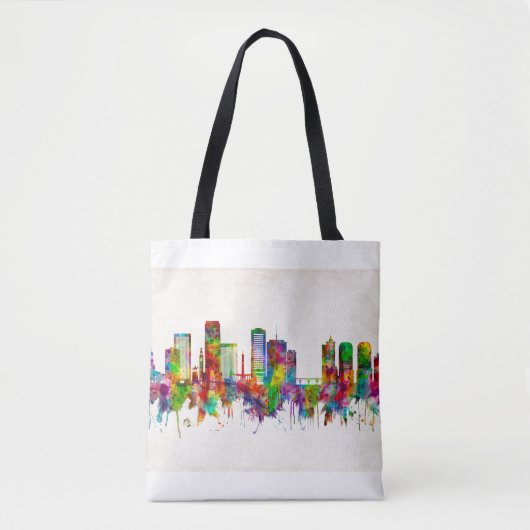 Richmond Virginia Skyline Tote Bag (Voorkant)