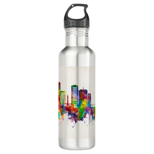 Richmond Virginia Skyline Waterfles (Voorkant)