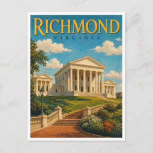Richmond Virginia State Capitol GeoSaga Briefkaart
