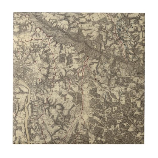 Richmond, Virginia Tegeltje (Voorkant)