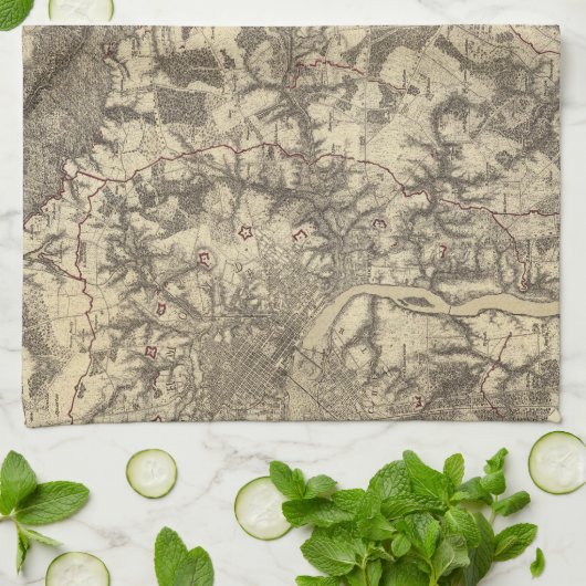 Richmond, Virginia Theedoek (Gevouwen)