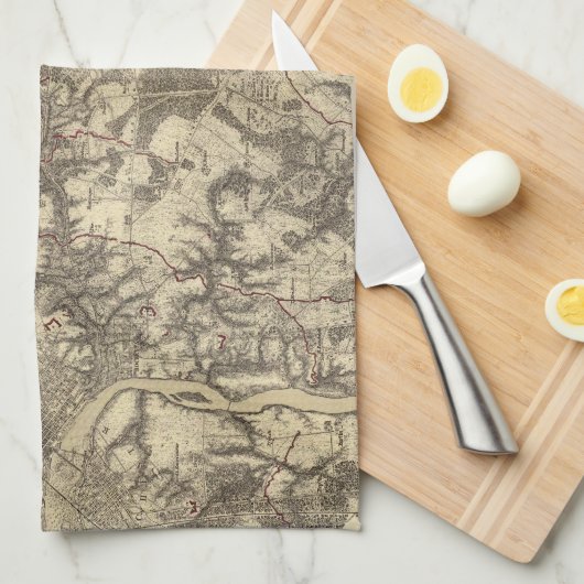 Richmond, Virginia Theedoek (Quarter Fold)