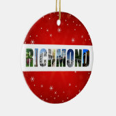 Richmond Virginia Travel Foto's met Kerstmis Keramisch Ornament (Rechts)