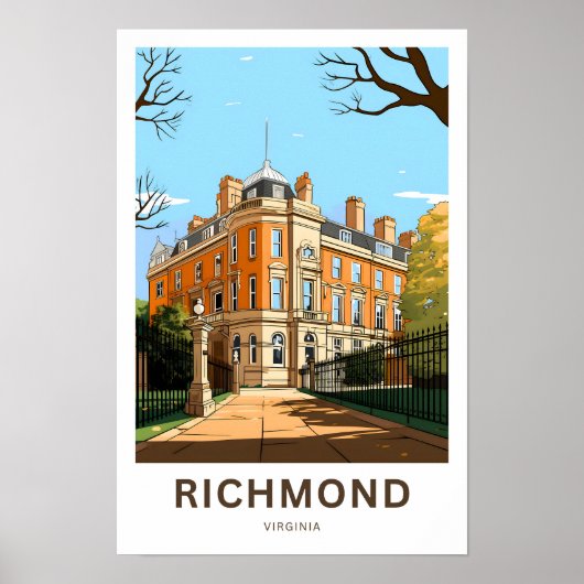 Richmond Virginia Travel Print (Voorkant)