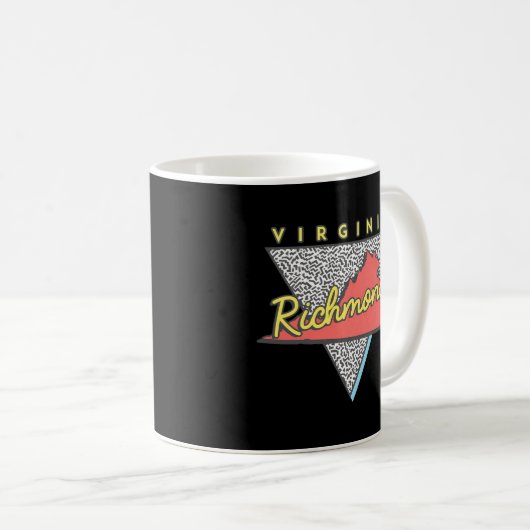Richmond Virginia Triangle Va City Koffiemok (Voorkant rechts)