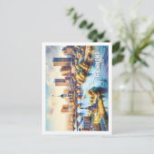 Richmond Virginia USA Famous Place waterverf Briefkaart (Staand voorkant)