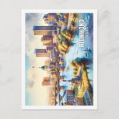 Richmond Virginia USA Famous Place waterverf Briefkaart (Voorkant)