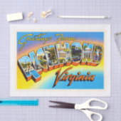 Richmond Virginia VA Old Vintage Travel Briefkaart Tissuepapier (Craft)