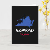 Richmond Virginia Va verfspatten vakantie souvenir Kaart (Gele Bloem)