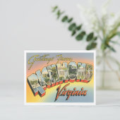 Richmond, Virginia Vintage Big Letters Briefkaart (Staand voorkant)