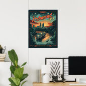 Richmond, Virginia Vintage Poster (Thuiskantoor)