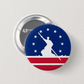 Richmond vlag Verenigde Staten Virginia Ronde Button 5,7 Cm (Voorkant /achterkant)