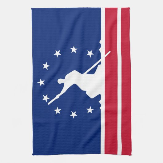 Richmond vlag Verenigde Staten Virginia Theedoek (Verticaal)