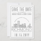 Richmond Wedding | De gestileerde Veldlijn sparen  Kaart (Voorkant)