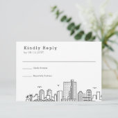 Richmond Wedding | Stijlvolle Skyline RSVP (Staand voorkant)