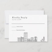 Richmond Wedding | Stijlvolle Skyline RSVP (Voorkant)