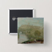 Richmond, Yorkshire Vierkante Button 5,1 Cm (Voorkant /achterkant)