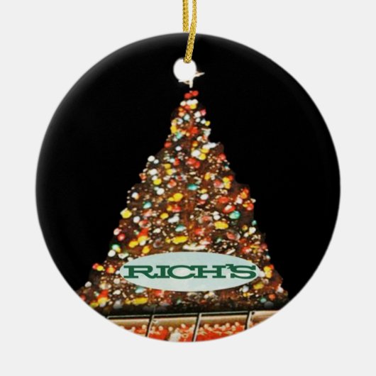 Rich's Atlanta, Rich's kerstboom, Rich's kerstboom Keramisch Ornament (Voorkant)