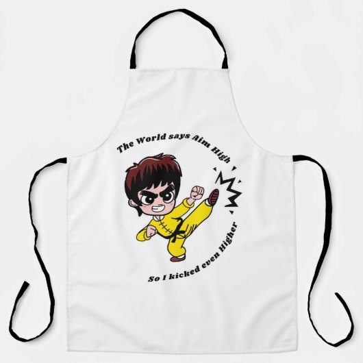 Richt hoog Motivatie Schort (Voorkant)