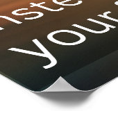 Richt je nooit op wat je achterlaat poster (Hoek)