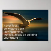 Richt je nooit op wat je achterlaat poster (Voorkant)