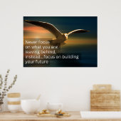 Richt je nooit op wat je achterlaat poster (Keuken)