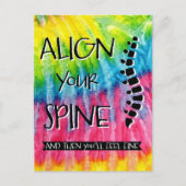 Richt je rug op en dan voel je je goed Chiro Briefkaart (Voorkant)