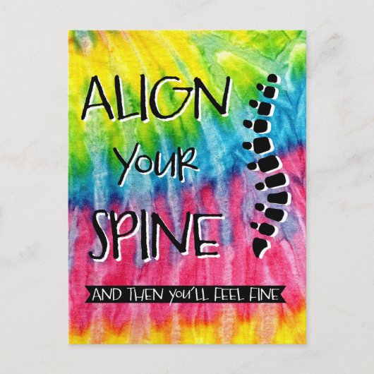 Richt je rug op en dan voel je je goed Chiro Briefkaart (Voorkant)