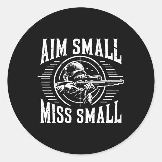 Richt kleine Miss kleine jacht Ronde Sticker (Voorkant)