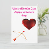 Richt op een echte Valentijnsdag Kaart (Staand voorkant)