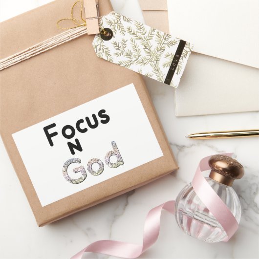 Richt op God Rechthoekige Sticker (Geschenken)