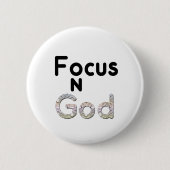 Richt op God Ronde Button 5,7 Cm (Voorkant)