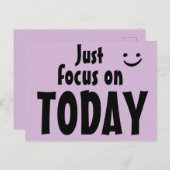 Richt u alleen op het Inspirerend Citaat Print Cut Briefkaart (Voorkant / Achterkant)