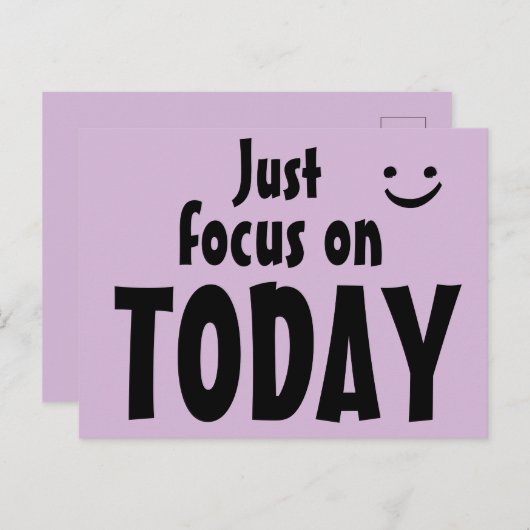 Richt u alleen op het Inspirerend Citaat Print Cut Briefkaart (Voorkant / Achterkant)